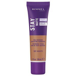 Rimmel London 501 Noisette Stay Matte Full Coverage Foundation 1 Fl Oz 30 mL